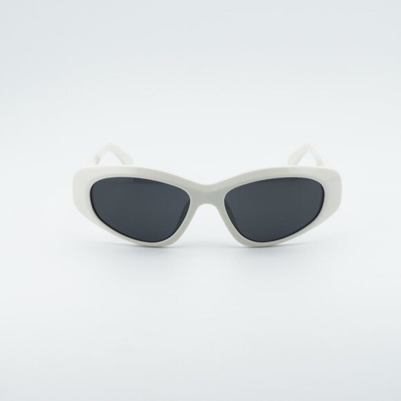 Celine CL40279U 25A Sunglasses Beige Cat Eye Frame, Grey Lenses main image 8